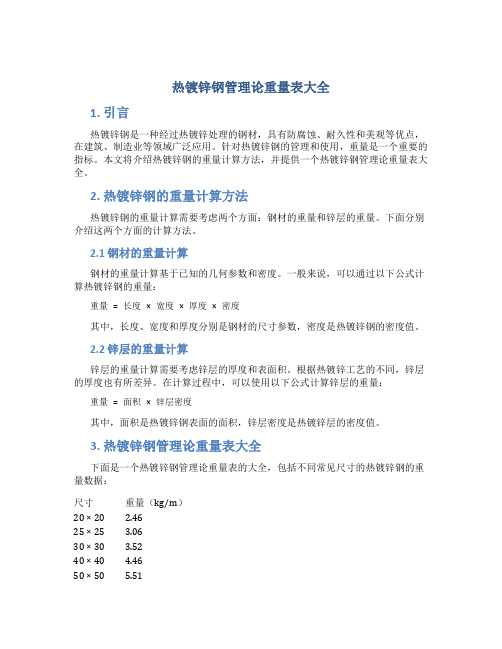 镀锌钢管的重量计算(图3)