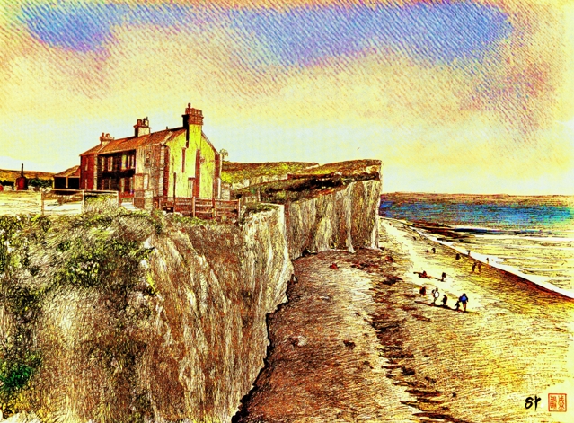 南航金城学院镜画家盛焰教授作品——《英伦海峡》被故宫博物院永久收藏(图3)