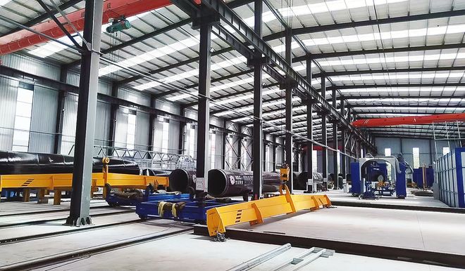 渭滨区年产30万吨石油输送管生产项目一期建成投产(图1)